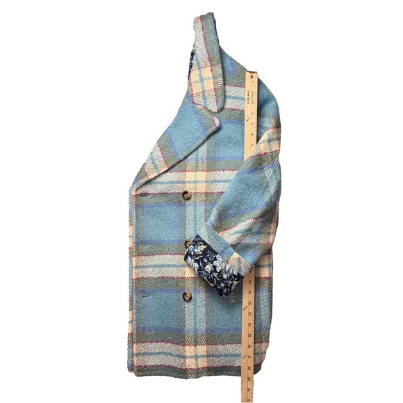 Sundance Basilica Winter Peacoat Coat | XXL | Plaid w/ Contrast Lining | NWT - Picture 5 of 7